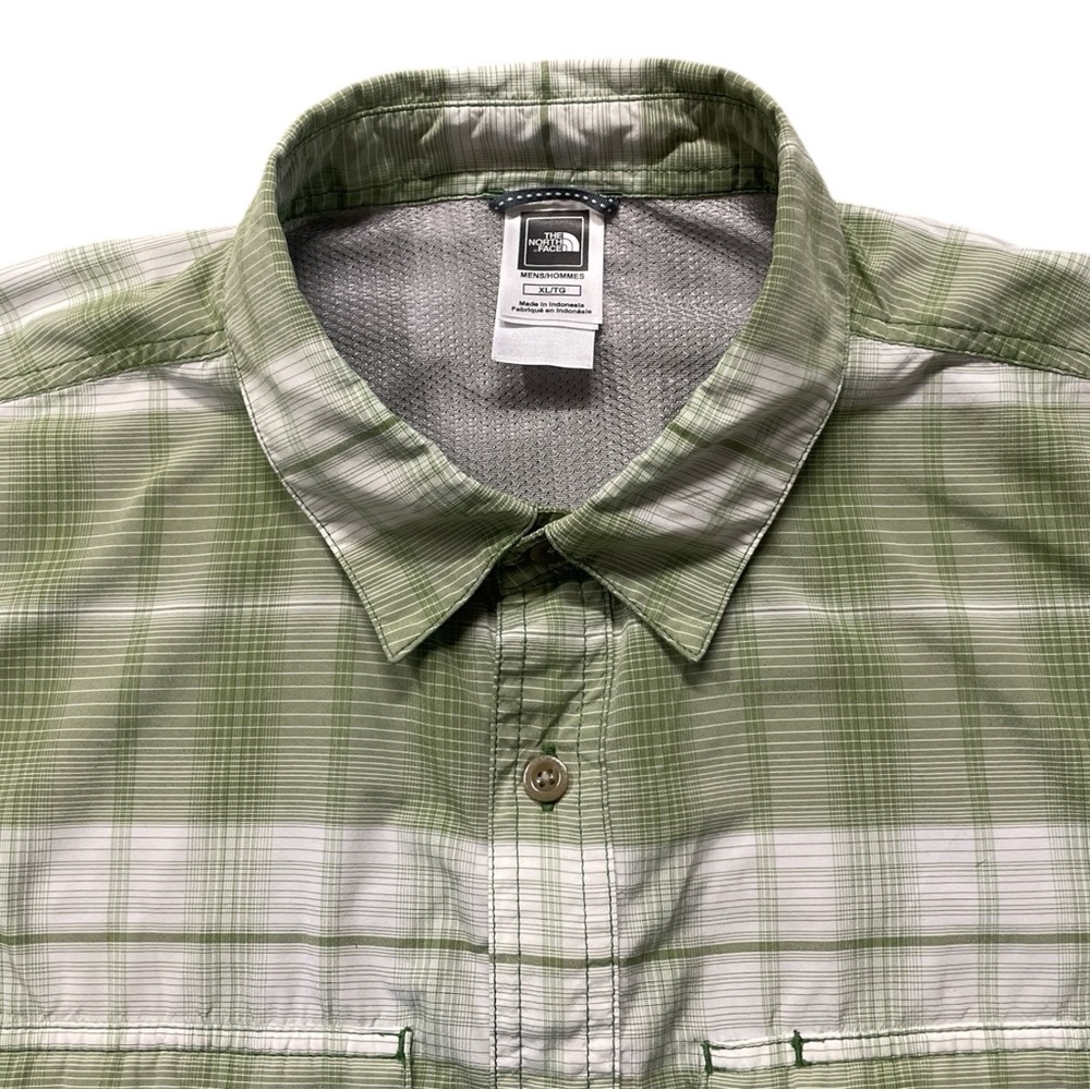 The North Face Green and White Casual Button Down Tech Shirt Men’s XL - Picture 3 of 8
